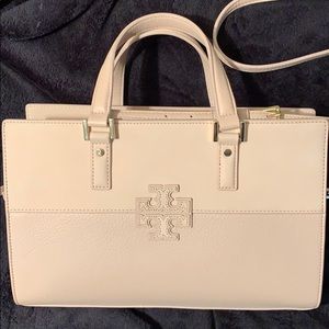 Tory Burch suede and leather Satchel